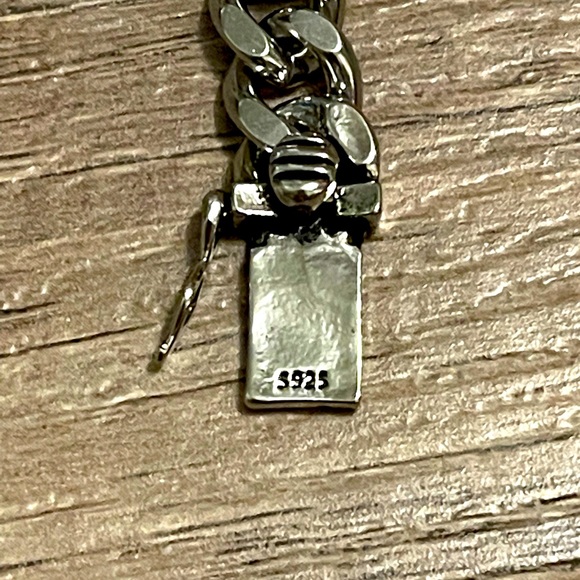 Sterling Silver 925 Solid Cuban Link Bracelet - Picture 3 of 3